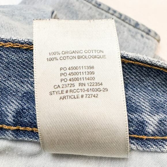 Denim Forum Aritzia The Ex Boyfriend Button Fly Light Wash Denim Jeans SZ26 - Picture 6 of 7